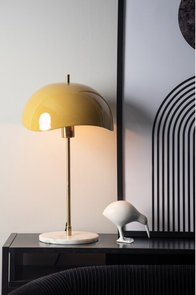 Leitmotiv Stolní designová kovová lampa 2125YE, žlutá