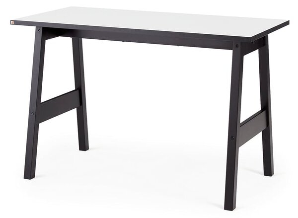 AJ Produkty Psací stůl NOMAD, 1200x600 mm, bílá/černá