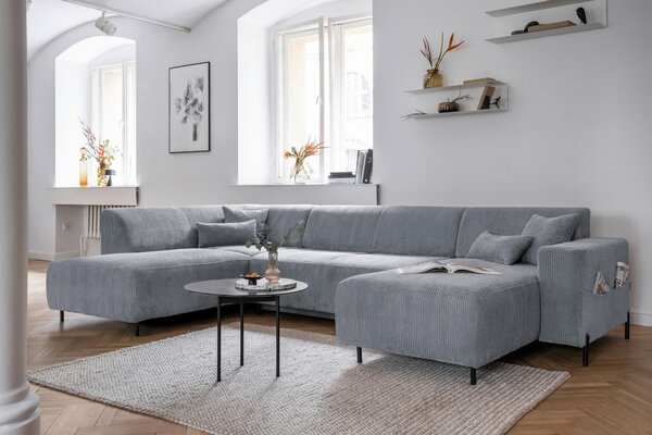 SEDACÍ SOUPRAVA, textil, světle šedá MID.YOU - Sedací soupravy, Online Only