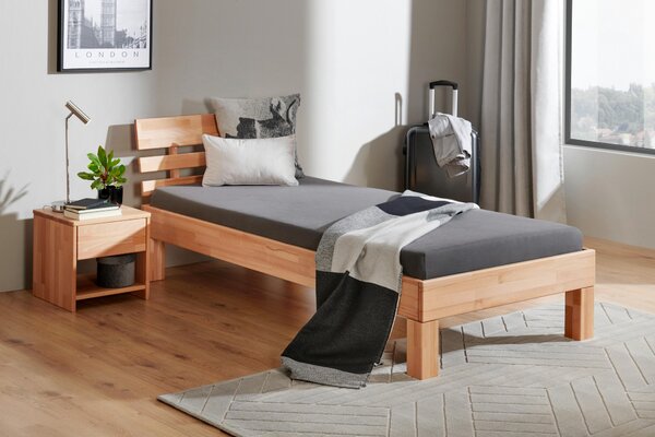 POSTEL, 90/220 cm jádrový buk P & B - Jednolůžkové postele, Online Only