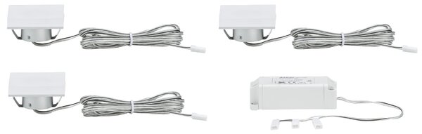 Paulmann nábytkové vestavné svítidlo LED Fleecy teplá bílá 3ks-Set vč. LED-Modul 3x1,3W 935.74 P 93574