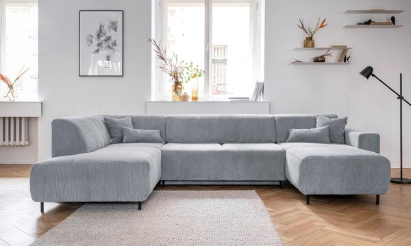 SEDACÍ SOUPRAVA, textil, světle šedá MID.YOU - Sedací soupravy, Online Only