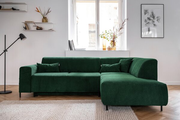 ROHOVÁ SEDAČKA, textil, tmavě zelená MID.YOU - Sedací soupravy, Online Only