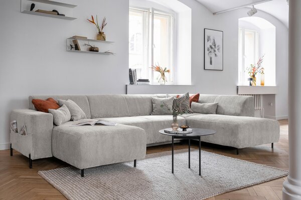 SEDACÍ SOUPRAVA, textil, béžová MID.YOU - Sedací soupravy, Online Only
