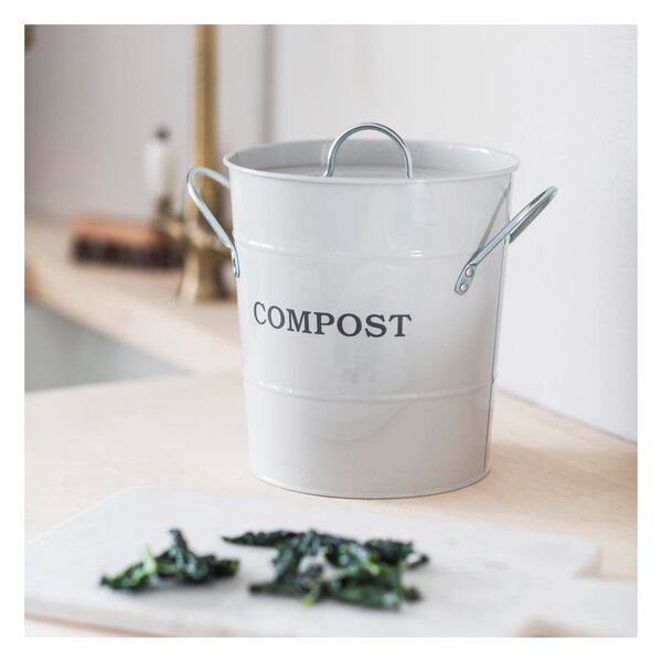 Plechový kompostér Chalk 3,5 l Garden Trading
