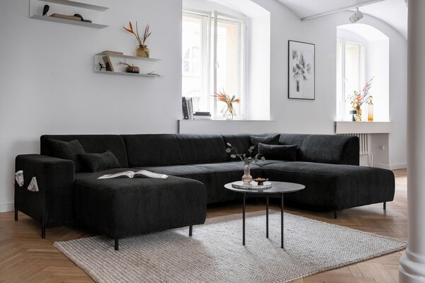 SEDACÍ SOUPRAVA, textil, tmavě šedá MID.YOU - Sedací soupravy, Online Only