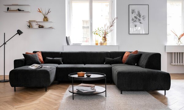SEDACÍ SOUPRAVA, textil, tmavě šedá MID.YOU - Sedací soupravy, Online Only