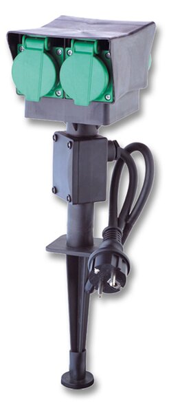 Ecolite XHWS-F03 Zahradní sloupek 4x zásuvka