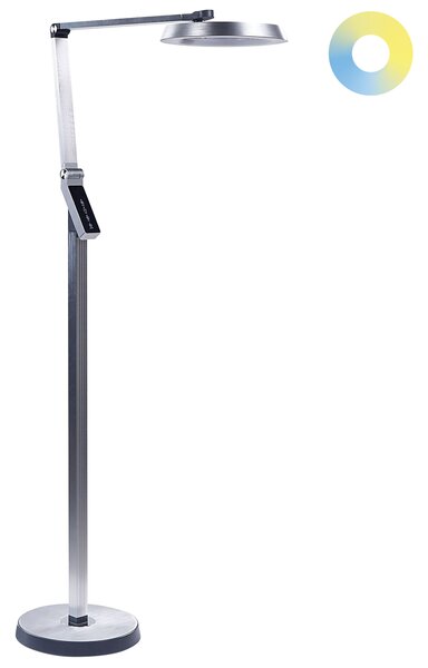 LED stojací lampa CARINA se stmívačem Kov Stříbrná