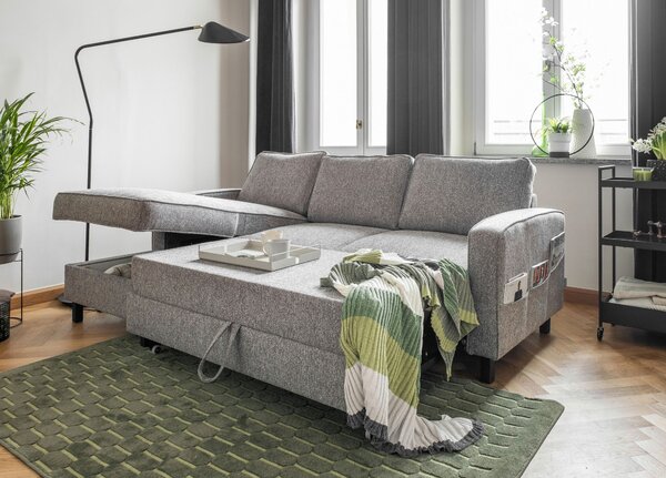 ROHOVÁ SEDAČKA, textil, šedá MID.YOU - Sedací soupravy, Online Only