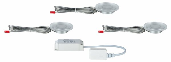 Paulmann nábytkové vestavné svítidlo LED Whirl Mini 3ks-Set vč. LED-Modul 3x2,4W 998.65 P 99865