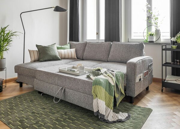 ROHOVÁ SEDAČKA, textil, šedá MID.YOU - Sedací soupravy, Online Only