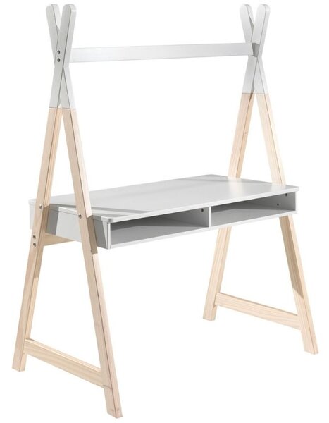 -25 % Dny MOMENTI– Bílý lakovaný psací stůl Vipack Kiddy 110 x 60 cm