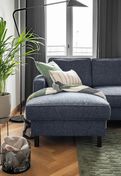 ROHOVÁ SEDAČKA, textil, tmavě modrá MID.YOU - Sedací soupravy, Online Only