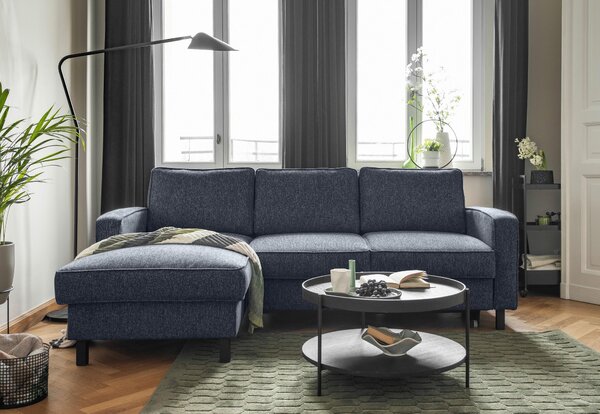 ROHOVÁ SEDAČKA, textil, tmavě modrá MID.YOU - Sedací soupravy, Online Only