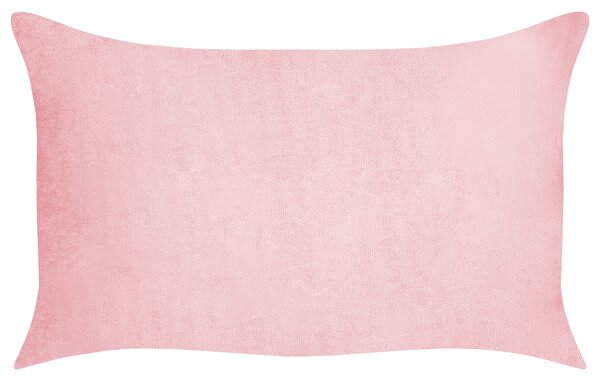 Sada 2 dekorativních polštářů MILLET Manšestr 30 x 50 cm Růžová Geometrický vzor
