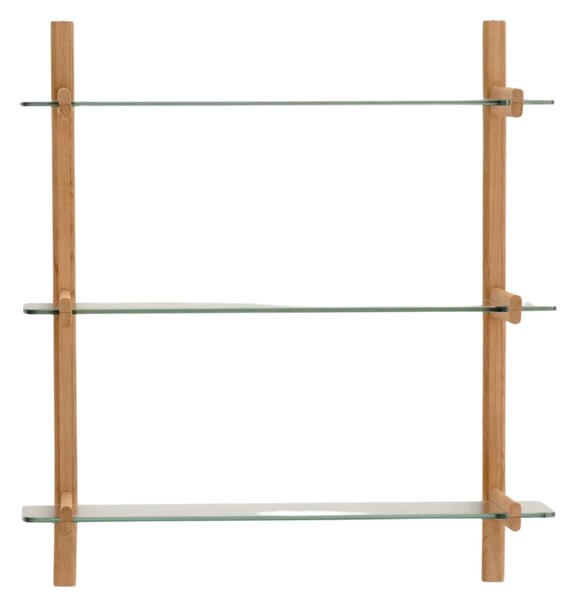 Skleněná modulární police Kave Home Sitra 98 x 90 cm