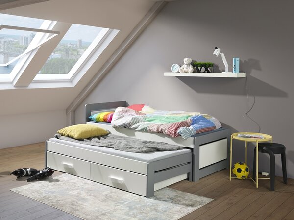 Meblobed Dětská postel Tamara II - TOP PRODUKT Velikost spací plochy: 180x80, Barva dřeva: přírodní, Barva desky: dub sonoma