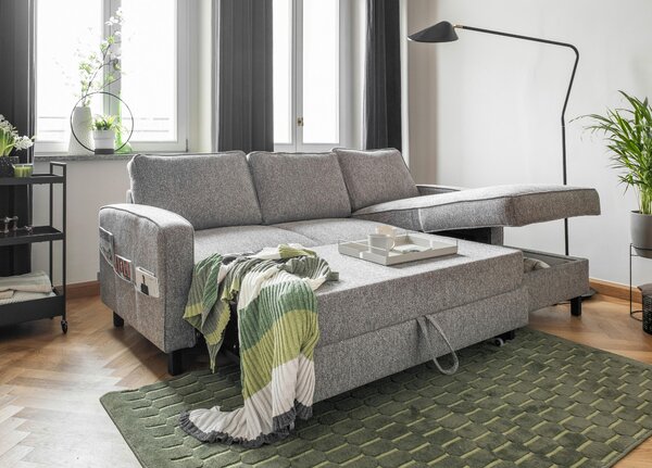 ROHOVÁ SEDAČKA, textil, šedá MID.YOU - Sedací soupravy, Online Only