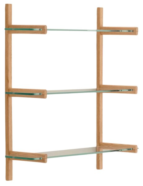 Skleněná modulární police Kave Home Sitra 98 x 90 cm