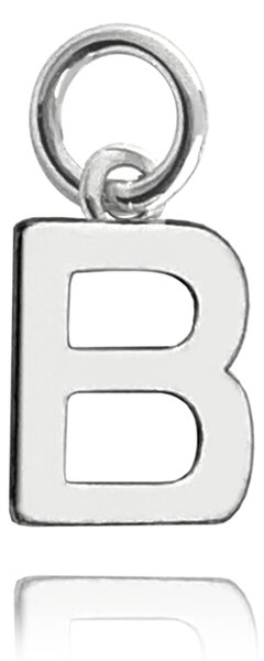 MINET Stříbrný přívěs drobné písmeno "B" JMAS900BSP00
