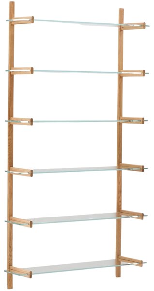 Skleněná modulární police Kave Home Sitra 202 x 110 cm
