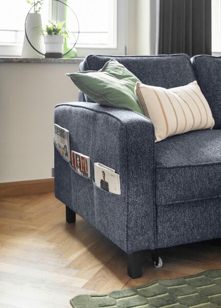 ROHOVÁ SEDAČKA, textil, tmavě modrá MID.YOU - Sedací soupravy, Online Only