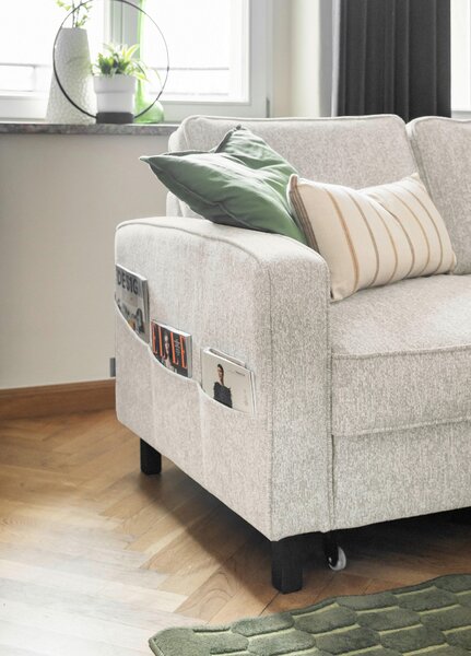 ROHOVÁ SEDAČKA, textil, béžová MID.YOU - Sedací soupravy, Online Only