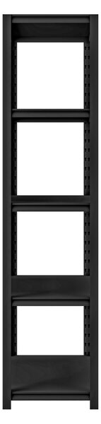 Kovový regál do garáže SAM, 900 x 1830 x 450 mm, All Black: černý