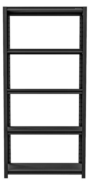 Kovový regál do garáže SAM, 900 x 1830 x 450 mm, All Black: černý