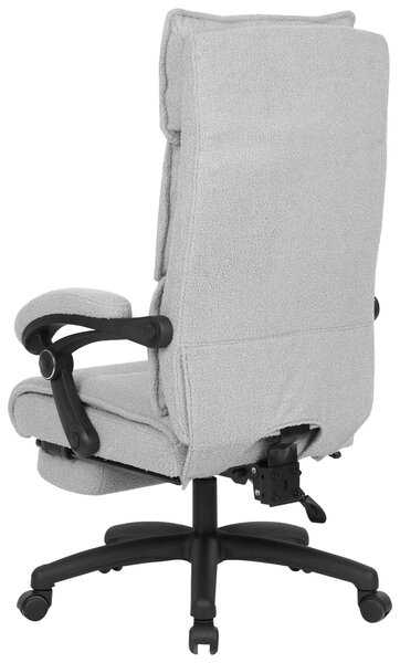 KANCELÁŘSKÉ KŘESLO, látka teddy, světle šedá Carryhome - Kancelářská křesla