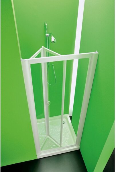Ho Zalamovací dveře do sprchy Modino 76-81cm, bílá, polystyrol