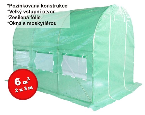Home & Garden Zahradní fóliovník zelený 3 x 2 m