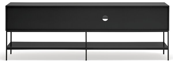 Černý TV stolek Teulat Platt 220 x 45 cm