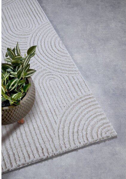 Krémový běhoun 80x240 cm Chappe Cream White – Elle Decoration
