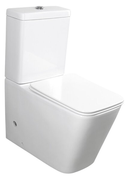 Sapho PORTO WC kombi + Soft Close sedátko, spodní/zadní odpad, bílá