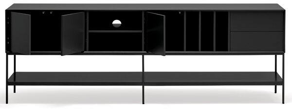 Černý TV stolek Teulat Platt 220 x 45 cm
