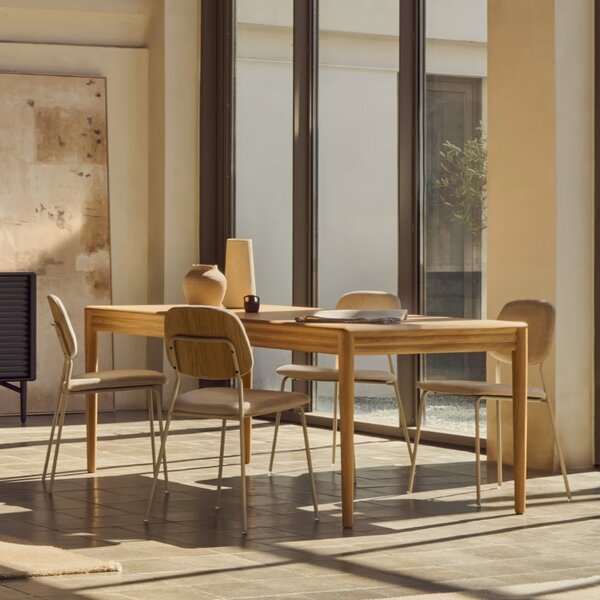 Dubový rozkládací jídelní stůl Kave Home Lenon 200-280 x 90 cm
