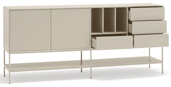 Krémová komoda Teulat Platt 220 x 45 cm