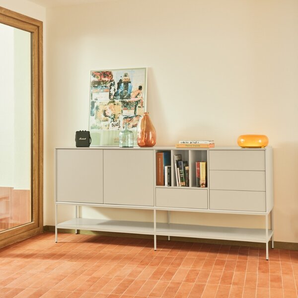 Krémová komoda Teulat Platt 220 x 45 cm