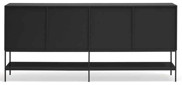 Černá komoda Teulat Platt 220 x 45 cm