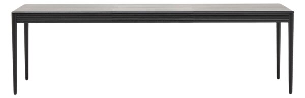 Černý dubový rozkládací jídelní stůl Kave Home Lenon 160-200 x 90 cm