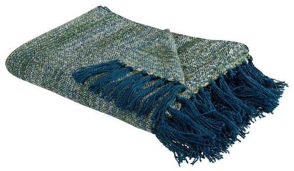 Deka PAIRE Tkanina 130 x 170 cm Modrozelená