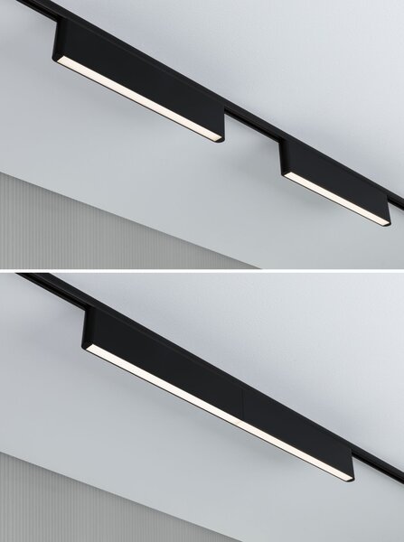 Paulmann 95710 Ceris, lineární panel pro Urail system, 9,5W LED 4000K, tříkrokové stmívání, matná černá