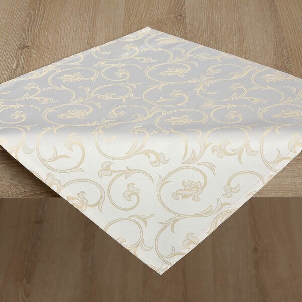 Ubrus Veba CARLO Ornament smetanová Velikost: 140x120 cm