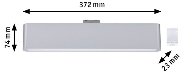 Paulmann 95712 Ceris, lineární panel pro Urail system, 9,5W LED 4000K, tříkrokové stmívání, matný chrom