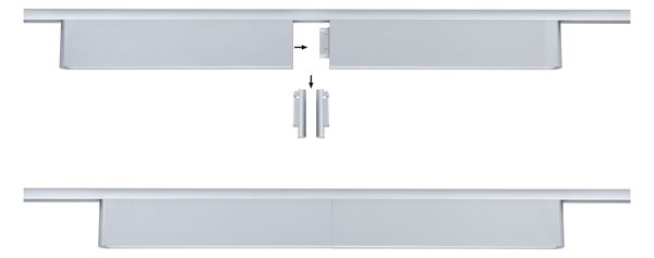 Paulmann 95712 Ceris, lineární panel pro Urail system, 9,5W LED 4000K, tříkrokové stmívání, matný chrom