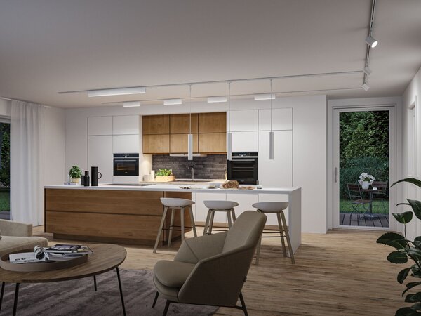 Paulmann 95708 Ceris, lineární panel pro Urail system, 9,5W LED 4000K, tříkrokové stmívání, signální bílá