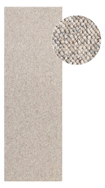 Šedokrémový pratelný běhoun 80x240 cm Rocco Dark Cream – Elle Decoration