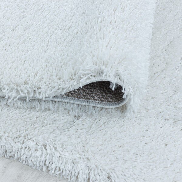 Bílý běhoun 80x250 cm Fluffy – Ayyildiz Carpets